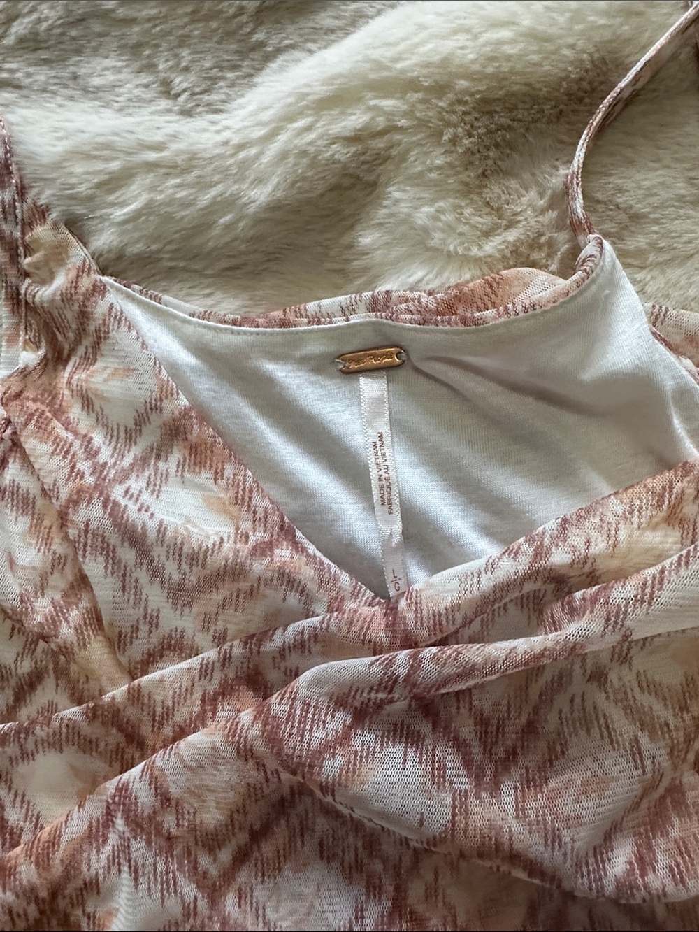 Free People high-low summer sun dress Sz L - Picture 5 of 8